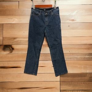 Women‎ Petite Tahari Casual Work Boot
Cut Dark Blue Jeans Size 8P
